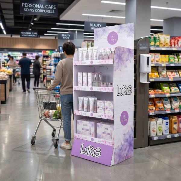 美容用品売り場の店頭什器