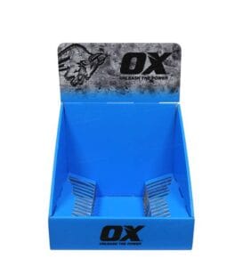 corrugated pdq tray front view