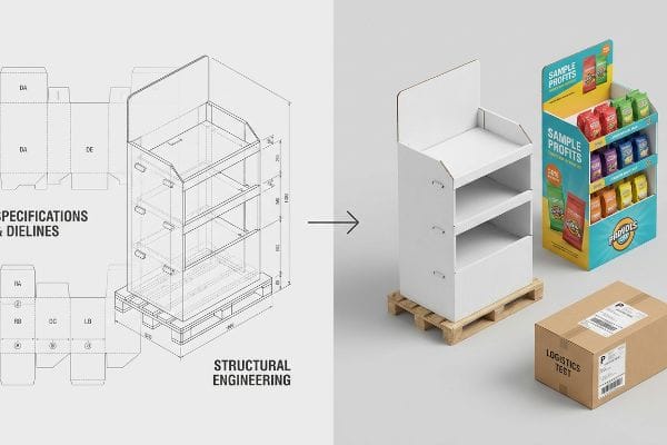 How can I order a sample of the pallet display?