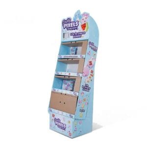 きれいなピクセルの段ボールディスプレイ fsdu