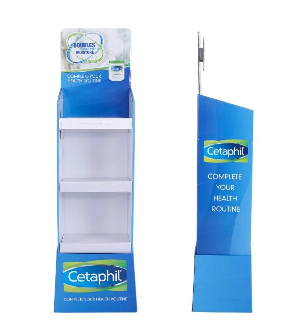 side profile retail floor display