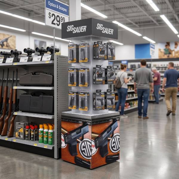 スポーツ用品店の商品陳列