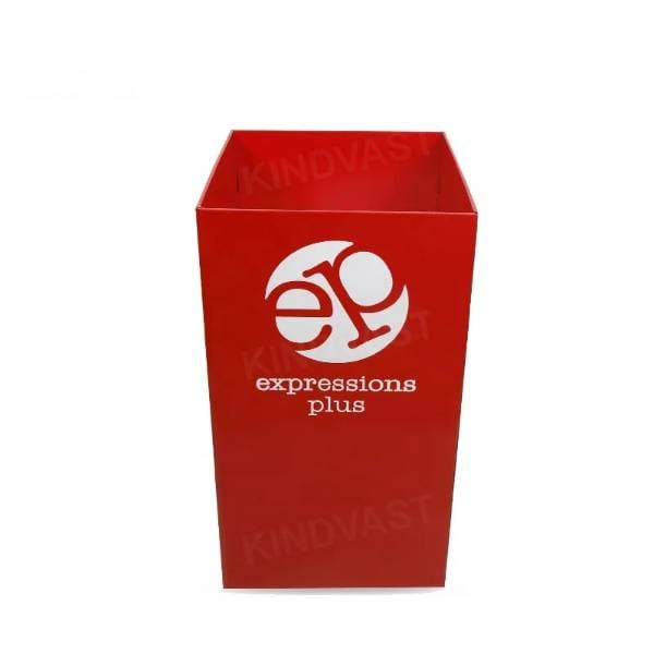 上から見た段ボール箱