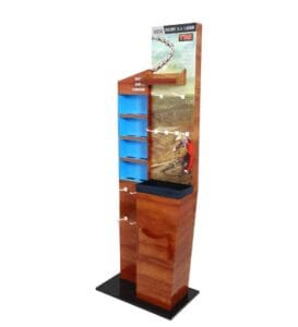 ybn bicycle parts cardboard display