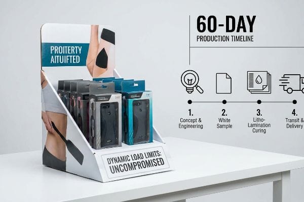 How long does it take to produce custom counter displays?