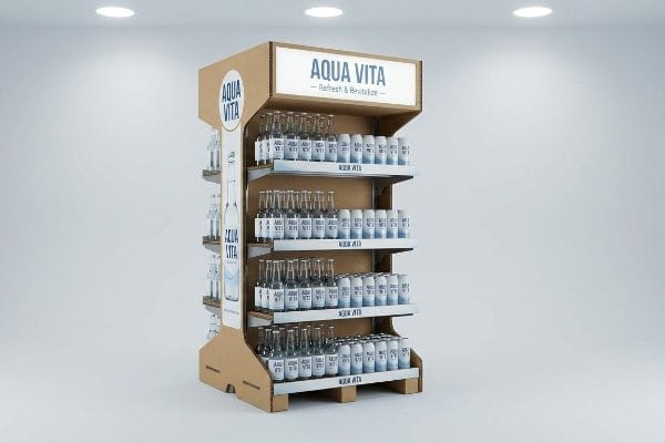 aqua vita cardboard display