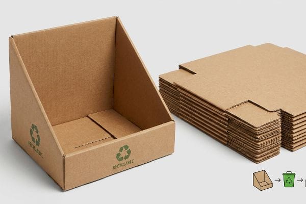 Are the cardboard displays recyclable?