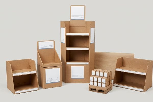 assorted cardboard pdq displays