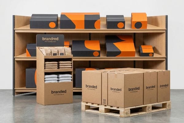 branded floor standing pallet display