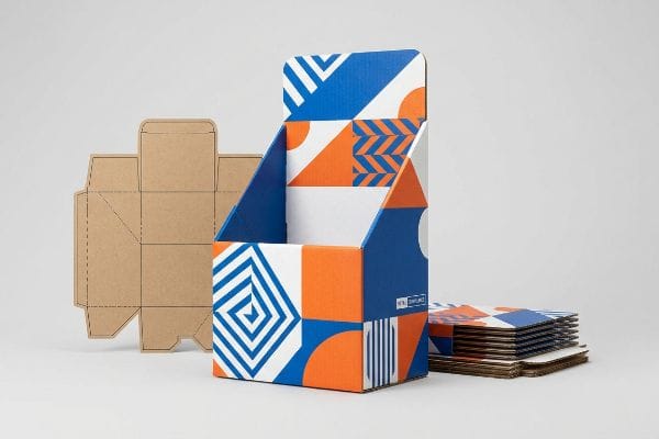 cardboard display die cut template 2