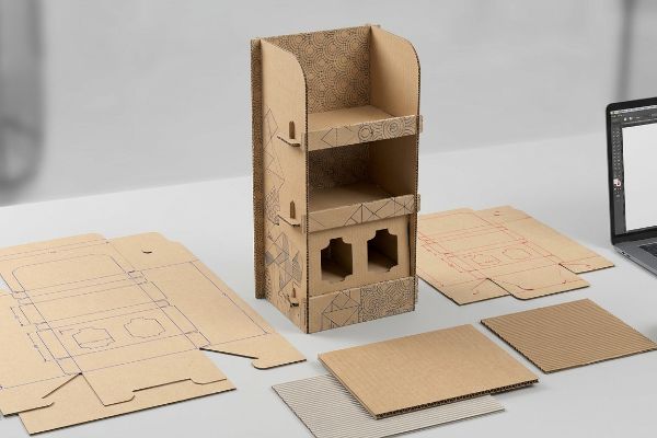 Can I customize the design of the cardboard displays?