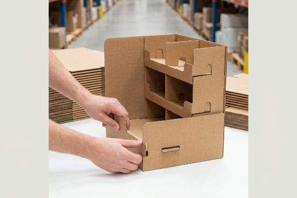 cardboard display tab assembly