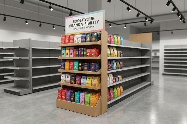 What are the benefits of using endcap displays?