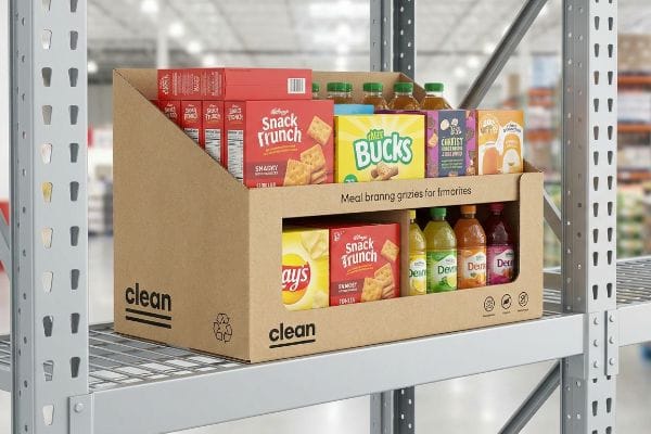 clean branded pdq tray
