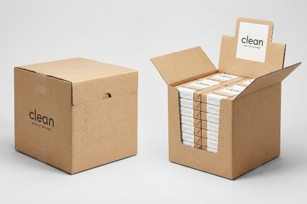 clean display shipper open closed