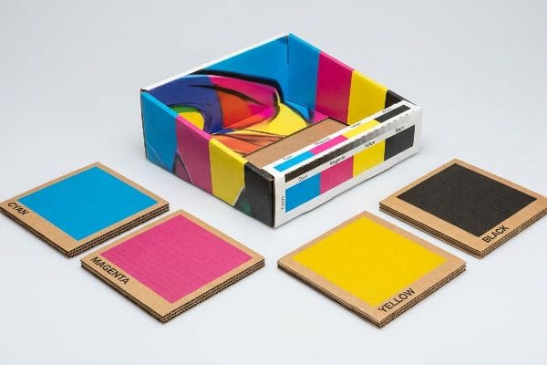 cmyk corrugated color swatches