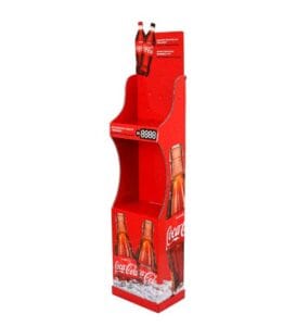 Coca-Cola красная картонная витрина fsdu