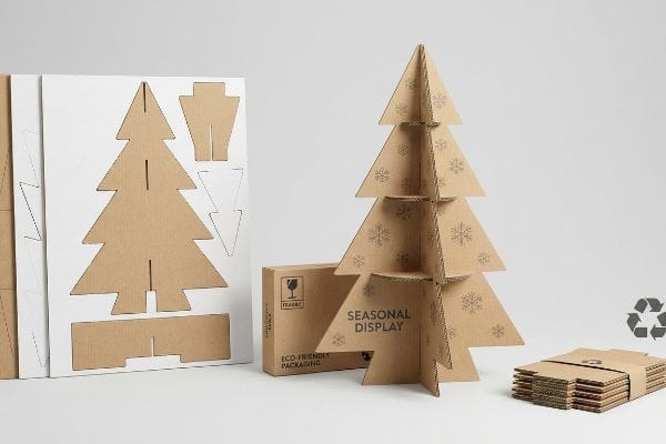 corrugated christmas tree kit
