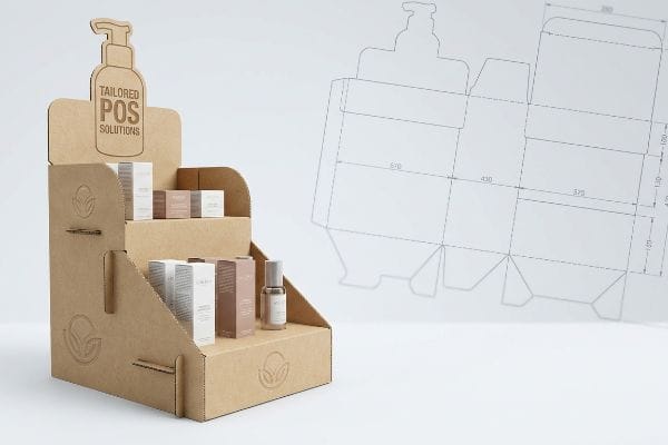 corrugated display blueprint design
