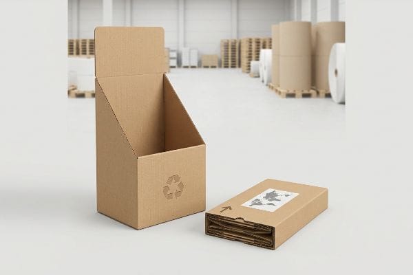 corrugated display flat pack