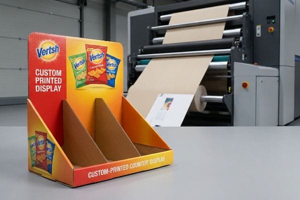 corrugated display printing process