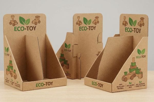 corrugated eco toy stands
