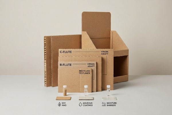 What materials are used in your cardboard displays?