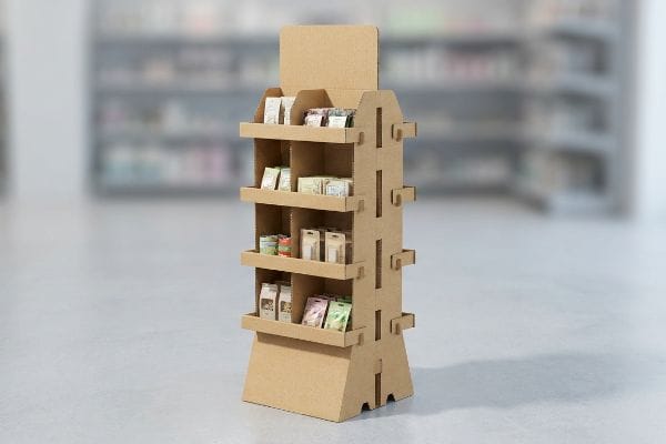 What are the advantages of the cardboard display?