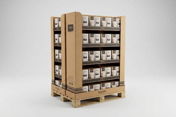 corrugated pallet display super c generic