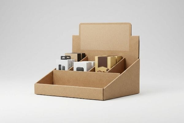 corrugated pdq display blank header