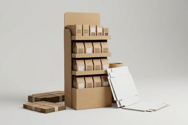 corrugated pdq display flatpack