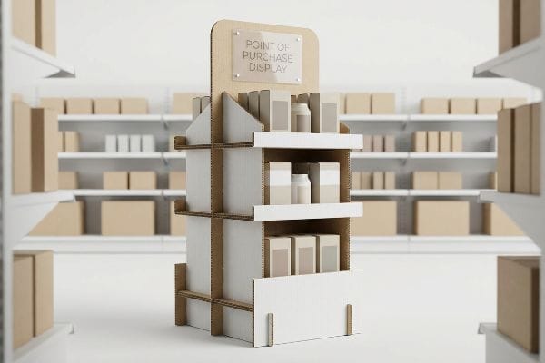 corrugated point purchase display