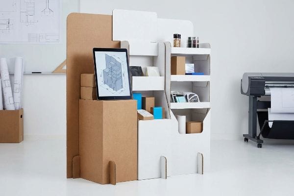 corrugated pop display cad prototype