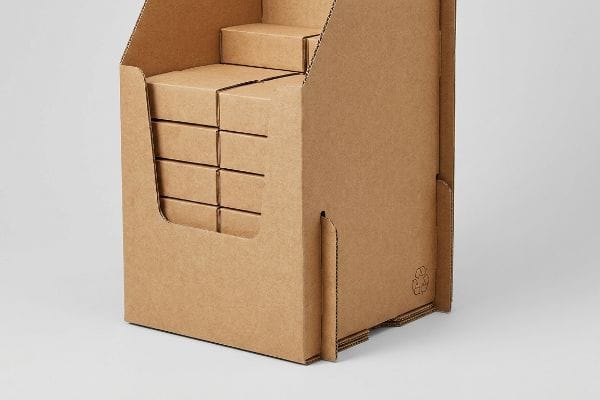 corrugated recycling display boxes
