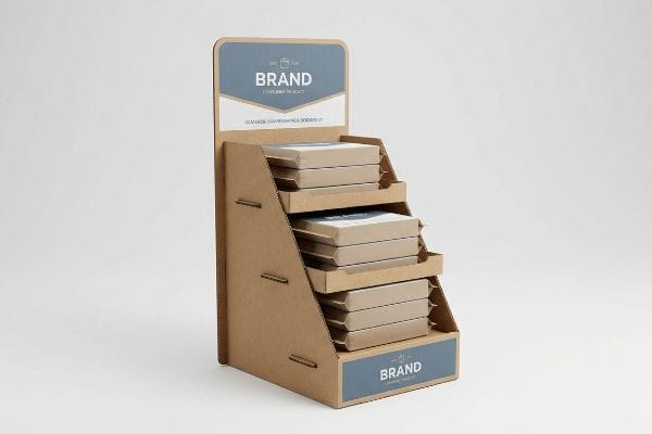 corrugated three tier display boxes