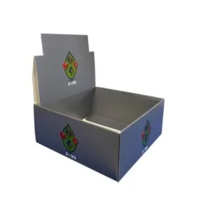 Custom Grey Cardboard Counter Display for Card Games – Single-Tier Corrugated Retail PDQ Tray - Walmart PDQ displays
