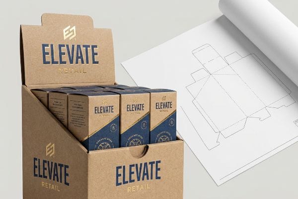 custom packaging dieline design