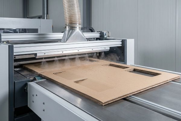 Corrugated die-cut board with