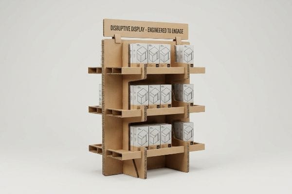 disruptive cardboard display