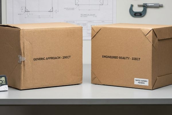 Boîtes en carton brun, dont une marquée 