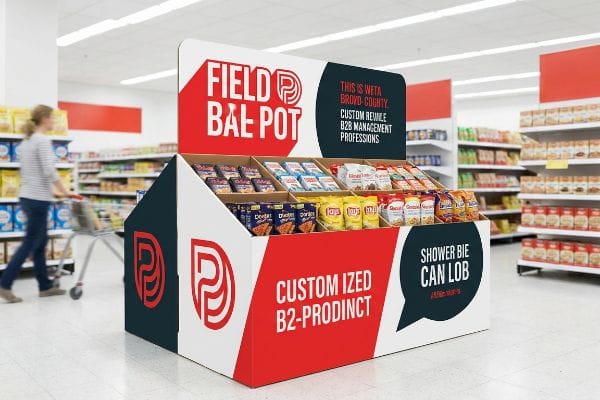 Corrugated point-of-purchase display featuring