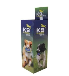k9 फिटनेस पालतू खिलौने का कार्डबोर्ड डिस्प्ले