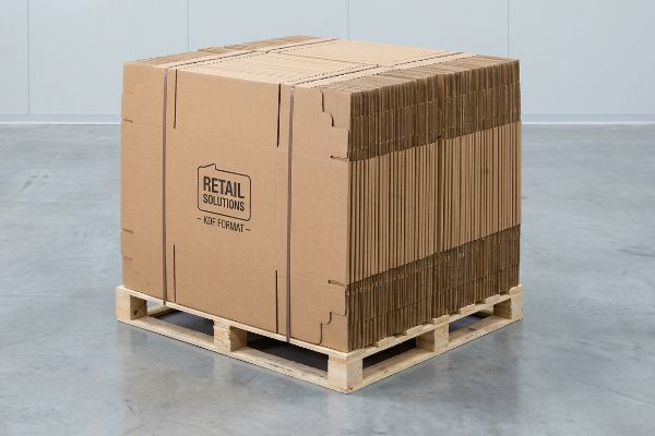Can the cardboard floor display stands be shipped flat?