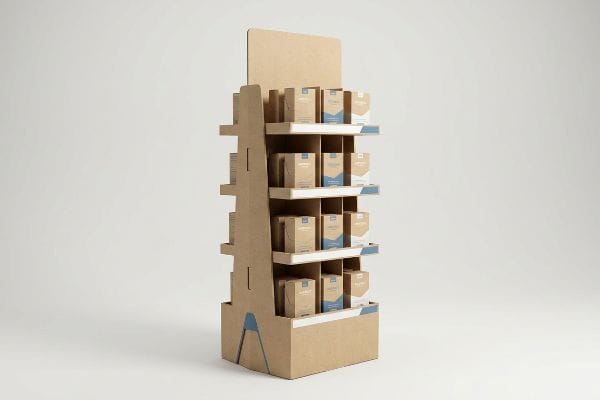 multi tiered cardboard display