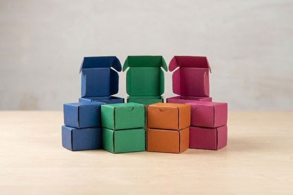 multicolor corrugated boxes