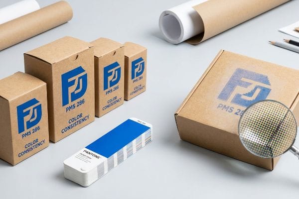 packaging halftone dots magnified