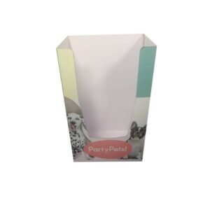 pet care cardboard display dump bin