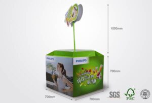 philips custom cardboard pallet display