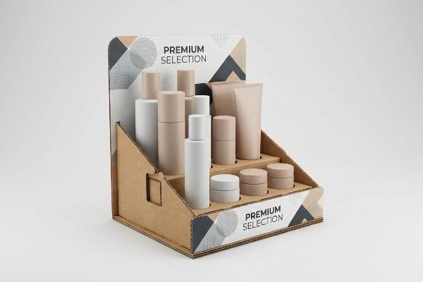 premium selection cosmetic display