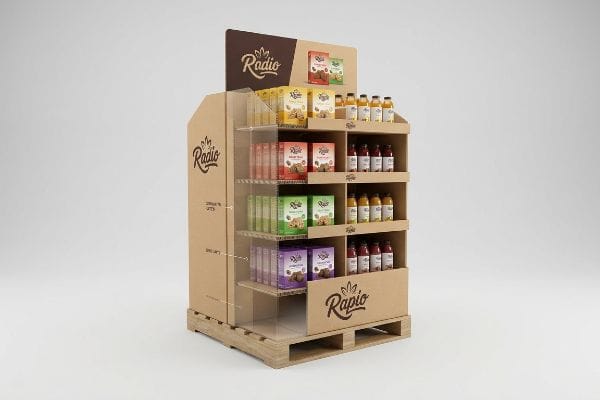 rapio kraft pallet display